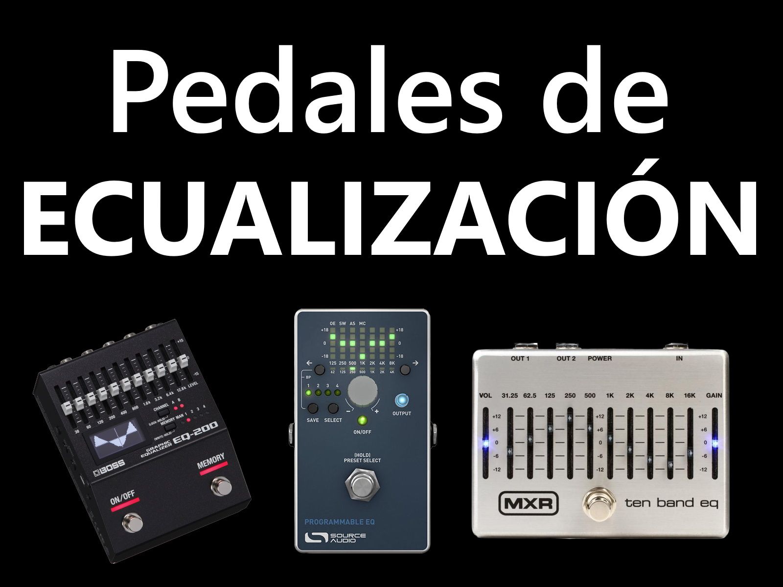 pedal eq guitarra