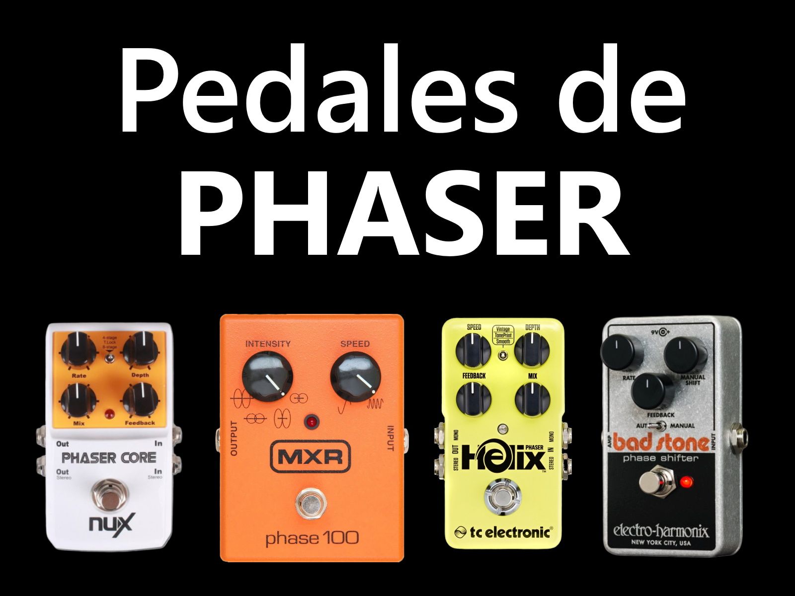 pedales phaser guitarra
