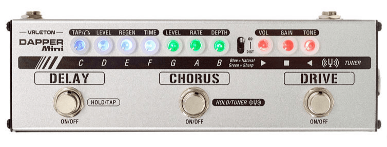 valeton drapper mini pedalera multiefectos